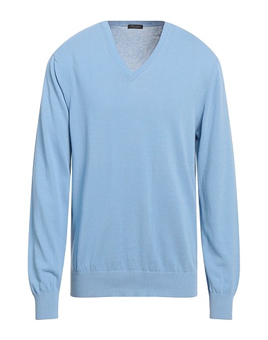 CRUCIANI Jumper Light blue 100% Cotton