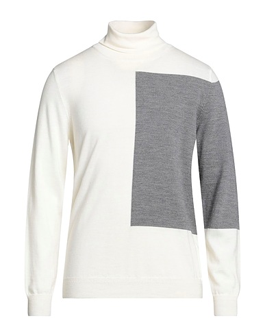 +39 MASQ Polo neck Ivory 100% Merino Wool