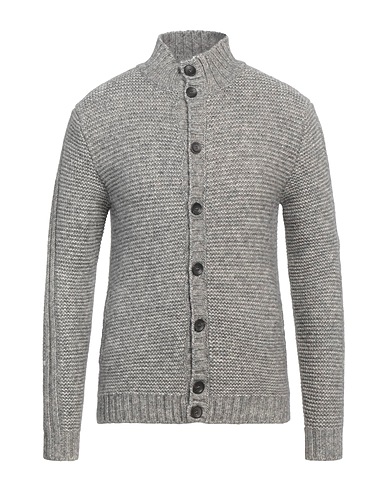 ZANONE Strickjacke Hellgrau 64% Baumwolle, 22% Alpakawolle, 14% Schurwolle