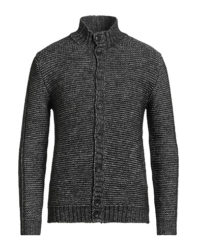 ZANONE Cardigan Black 64% Cotton, 22% Alpaca wool, 14% Virgin Wool
