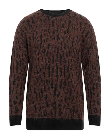 AMARANTO Jumper Brown 80% Wool, 20% Polyamide, Mohair wool