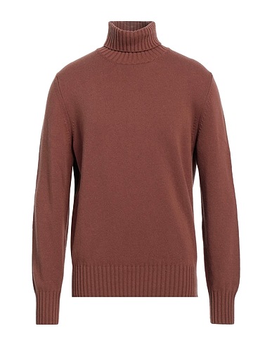 DOPPIAA Polo neck Brown 80% Wool, 20% Polyamide