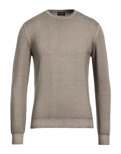 ZANIERI Jumper Khaki 100% Wool