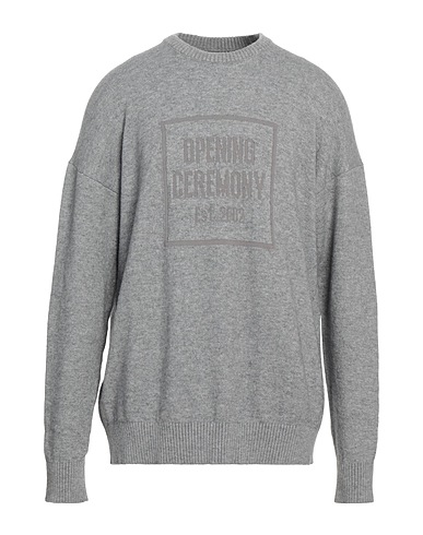 OPENING CEREMONY Jumper Grey 49% Polyamide, 25% Wool, 25% Viscose, 1% Elastane