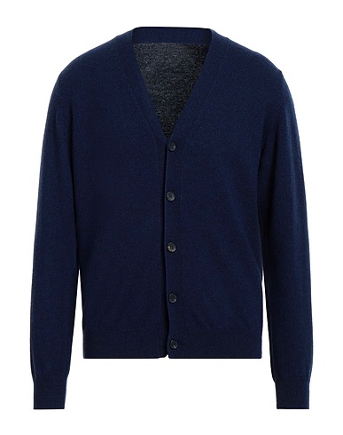 SIMON GRAY. Cardigan Blu navy 100% Cachemire