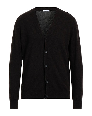 SIMON GRAY. Cardigan Testa di moro 100% Cachemire