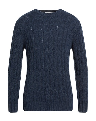 JOHN WELLINGTON Jumper Navy blue 80% Wool, 10% Viscose, 10% Cashmere