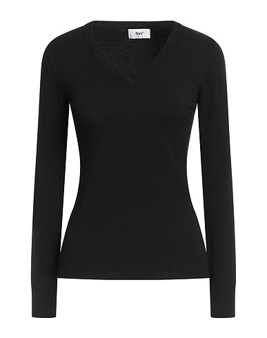B.YU Pullover Nero 56% Viscosa, 28% Poliestere, 16% Poliammide