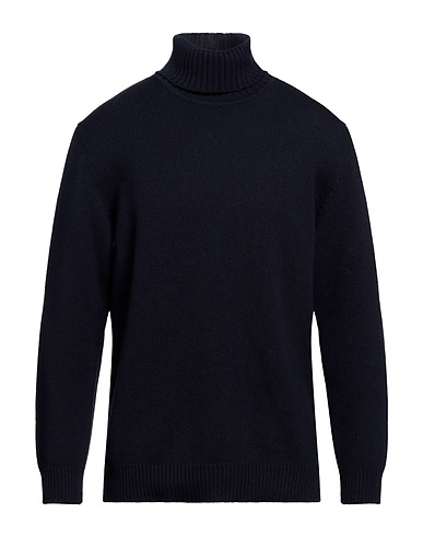 BELLWOOD Polo neck Midnight blue 45% Cotton, 45% Wool, 10% Cashmere