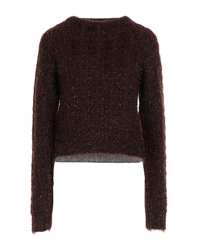 PINKO Jumper Chocolate brown 70% Polyamide, 20% Acrylic, 10% Alpaca wool