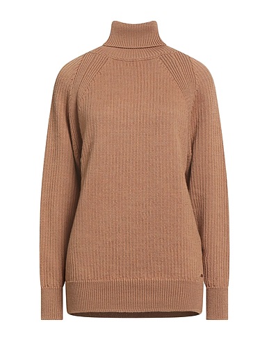 WOOLRICH Polo neck Camel 100% Virgin Wool