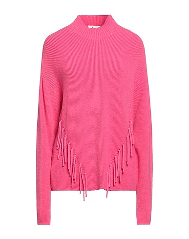 B.YU Polo neck Fuchsia 56% Viscose, 28% Polyester, 16% Polyamide