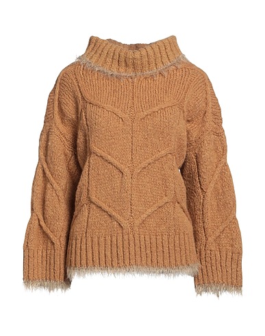 B.YU Turtleneck Camel 60% Acrylic, 20% Mohair wool, 10% Wool, 10% Polyamide