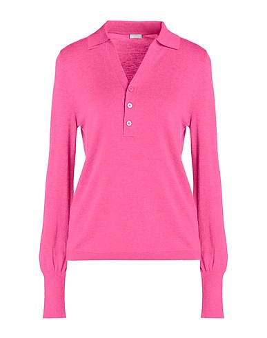 8 by YOOX Pullover MERINO BLEND THIN POLO
 Fuchsia 35% Recyceltes Polyester, 35% Viskose, 30% Merinowolle