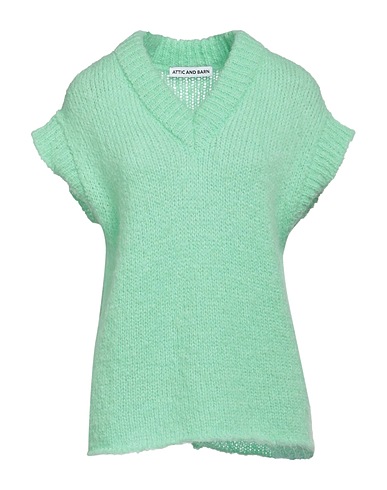 ATTIC AND BARN Pullover Verde chiaro 43% Lana mohair, 43% Lana di alpaca, 14% Poliammide