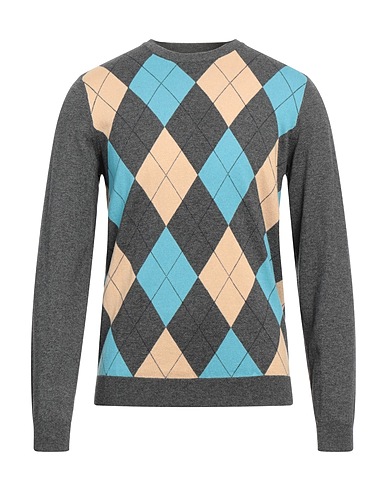 SUN 68 Jumper Grey 50% Merino Wool, 50% Cotton
