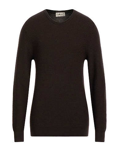 IRISH CRONE Pullover Moka 100% Laine vierge