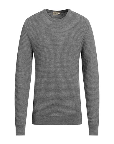 IRISH CRONE Sweater Grey 100% Virgin Wool