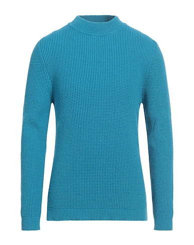 IRISH CRONE Cashmere jumper Azure 100% Cashmere
