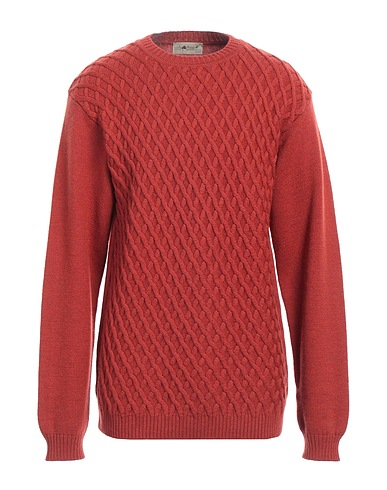 IRISH CRONE Jumper Rust 100% Virgin Wool