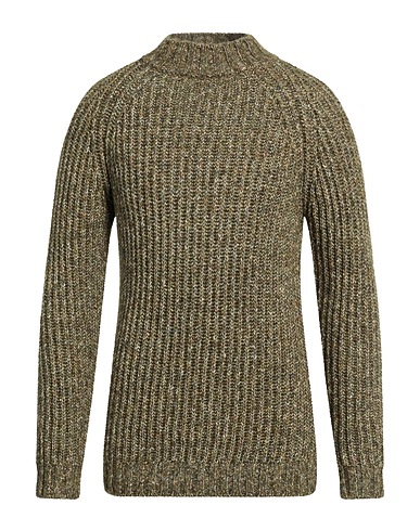 IRISH CRONE Turtleneck Military green 53% Virgin Wool, 23% Polyamide, 12% Polyester, 12% Polyacrylic