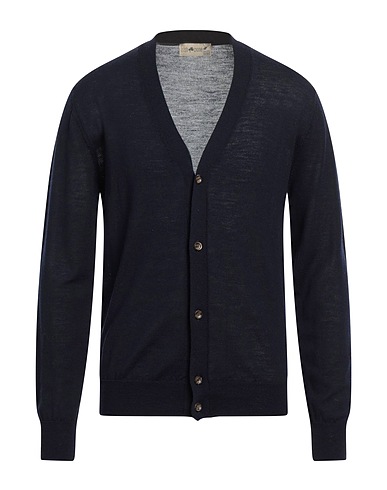 IRISH CRONE Cardigan 100% Merino Wool, Horn