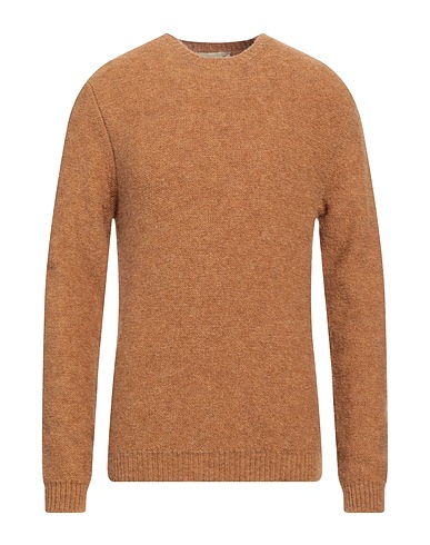 IRISH CRONE Pullover Cammello 38% Acrilico, 34% Lana di alpaca, 15% Poliammide, 13% Lana Vergine
