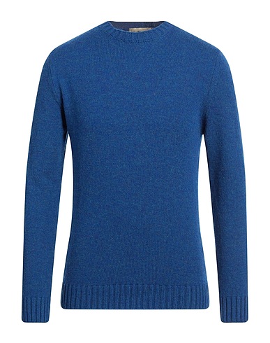 IRISH CRONE Jumper Blue 100% Wool