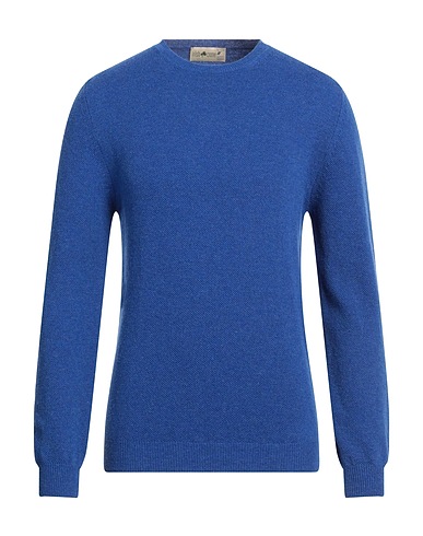 IRISH CRONE Jumper Blue 100% Virgin Wool