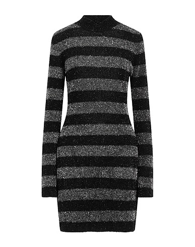 ANIYE BY Short dress Black 67% Polyamide, 33% Metallic fiber