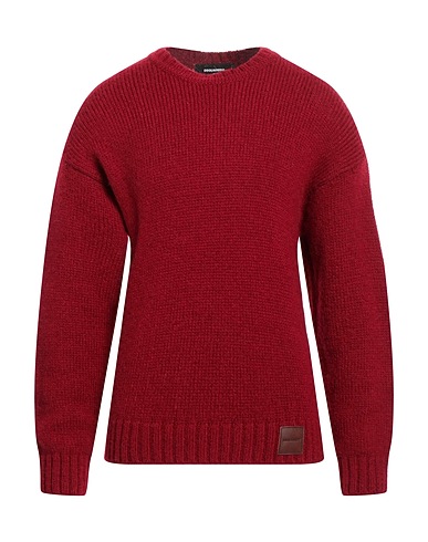DSQUARED2 Sweater Burgundy 70% Alpaca wool, 27% Polyamide, 3% Wool