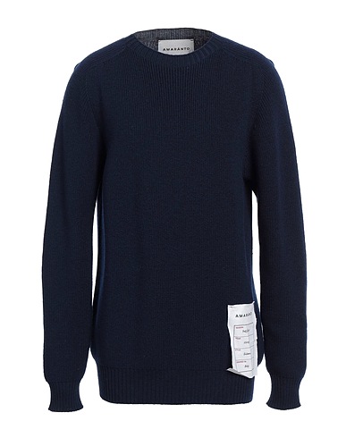 AMARANTO Pullover Blu notte 100% Lana