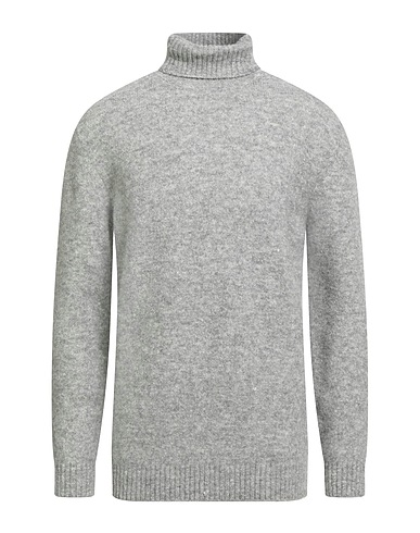 KANGRA Polo neck Light grey 37% Alpaca wool, 30% Cotton, 24% Polyamide, 7% Wool, 2% Elastane