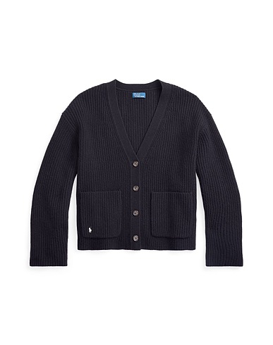 POLO RALPH LAUREN カーディガン ブラック ウール 90% / カシミヤ 10%