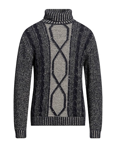 DANIELE FIESOLI Turtleneck Midnight blue 45% Baby alpaca wool, 40% Wool, 15% Polyamide