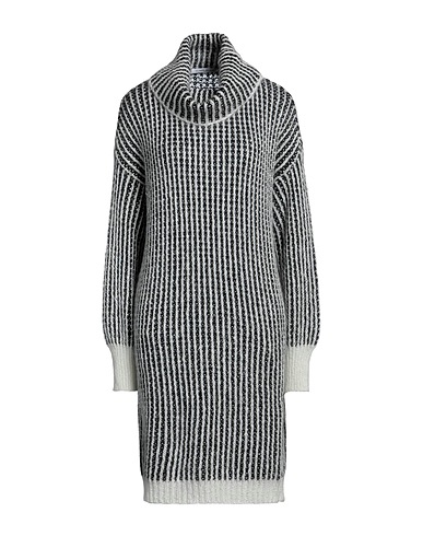 LE SARTE DEL SOLE Short dress Black 40% Acrylic, 30% Mohair wool, 30% Polyamide
