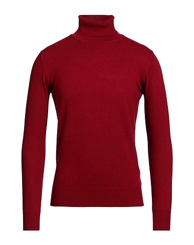 CASHMERE COMPANY Polo neck Burgundy 70% Wool, 30% Cashmere