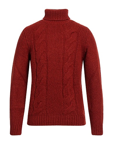 CASHMERE COMPANY Polo neck Brown 56% Acrylic, 24% Wool, 20% Polyester