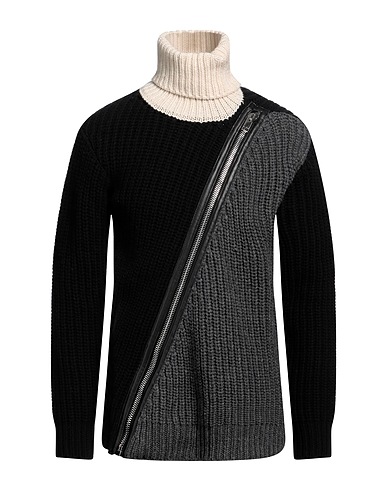 LES HOMMES Polo neck 100% Virgin Wool
