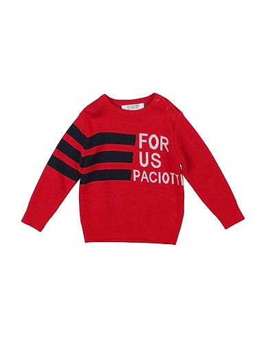 PACIOTTI 4US Jumper Red 54% Polyester, 20% Polyamide, 20% Acrylic, 6% Wool