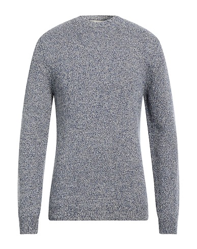 IRISH CRONE Jumper Navy blue 100% Virgin Wool