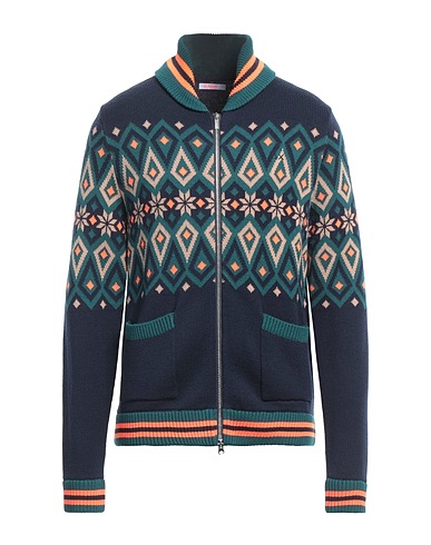 SUN 68 Cardigan Midnight blue 50% Merino Wool, 50% Acrylic