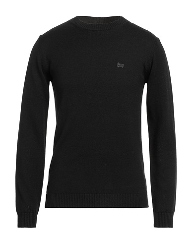 WOOLRICH Pullover Nero 100% Lana Vergine