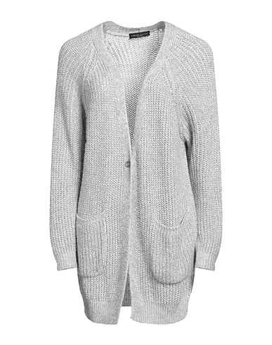 FABIANA FILIPPI Cardigan Light grey 35% Alpaca wool, 33% Mohair wool, 30% Polyamide, 1% Polyester, 1% Metallic fiber