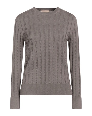 PUROTATTO Jumper Taupe 100% Wool