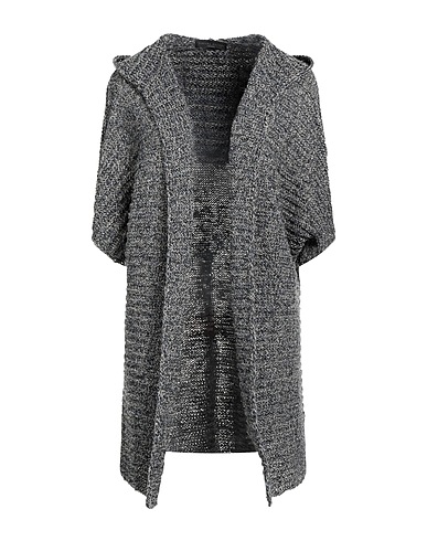 FABIANA FILIPPI Cardigan Slate blue 30% Linen, 25% Cotton, 22% Mohair wool, 21% Synthetic fibers, 2% Metallic fiber