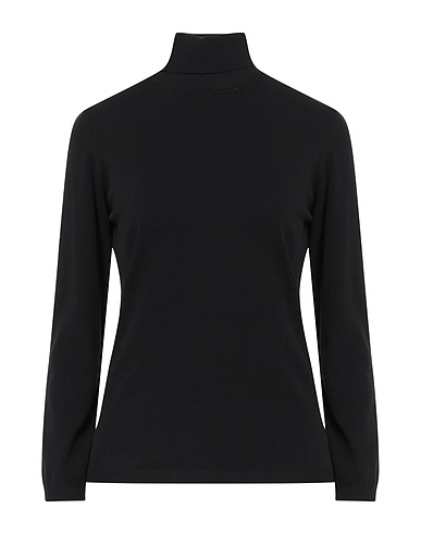 ROBERTO CAVALLI Polo neck Black 50% Acrylic, 50% Wool