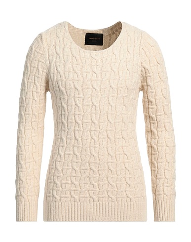OFFICINA 36 Sweater Cream 35% Acrylic, 35% Virgin Wool, 30% Polyamide
