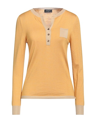 SVEVO Pull en cachemire Jaune-orange 80% Cachemire, 20% Soie