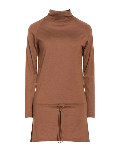 SVEVO Short dress Camel 80% Cashmere, 20% Silk
